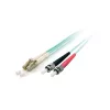 Equip Optikai Kábel - 255216 (OM3, LC/ST, 50/125µ, LSOH, türkiz, 10m)