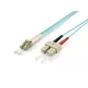 Equip Optikai Kábel - 255316 (OM3, LC/SC, 50/125µ, LSOH, türkiz, 10m)