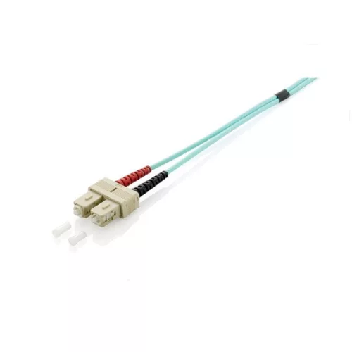 Equip Optikai Kábel - 255326 (OM3, SC/SC, 50/125µ, LSOH, türkiz, 10m)