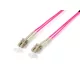Equip Optikai Kábel - 255512 (OM4, LC/LC, 50/125µ, LSOH, lila, 2m)