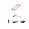 Equip Optikai Kábel - 255516 (OM4, LC/LC, 50/125µ, LSOH, lila, 10m)