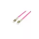 Equip Optikai Kábel - 255518 (OM4, LC/LC, 50/125µ, LSOH, lila, 20m)