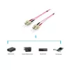 Equip Optikai Kábel - 255522 (OM4, SC/SC, 50/125µ, LSOH, lila, 2m)