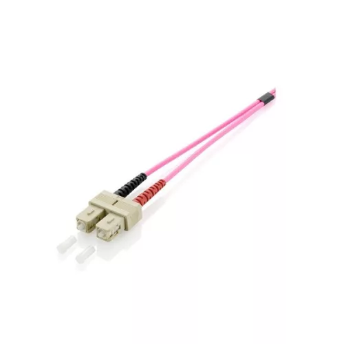 Equip Optikai Kábel - 255529 (OM4, SC/SC, 50/125µ, LSOH, lila, 0,5m)