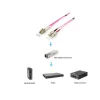 Equip Optikai Kábel - 255532 (OM4, LC/SC, 50/125µ, LSOH, lila, 2m)