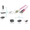 Equip Optikai Kábel - 255547 (OM4, LC/ST, 50/125µ, LSOH, lila, 15m)