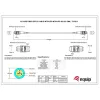 Equip Optikai Kábel - 25555307 (OM4, MTP/MTP Type B,  50/125µ, LSOH, kék, 3m)