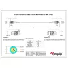 Equip Optikai Kábel - 25555507 (OM4, MTP/MTP Type B,  50/125µ, LSOH, kék, 5m)