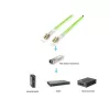 Equip Optikai Kábel - 255718 (OM5, LC/LC, 50/125µ, LSOH, lime zöld, 20m)