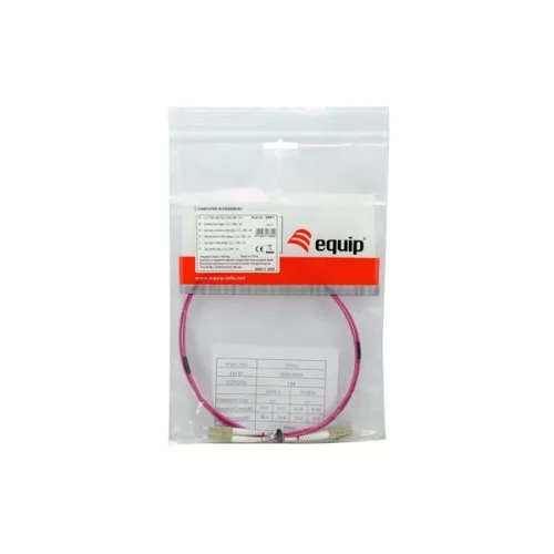 Equip Optikai Kábel - 256515 (OM4, LC/LC, 50/125µ, LSOH, lila, 7,5m)