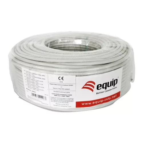Equip Kábel Dob - 404531 (Cat6, U/UTP kábel, LSOH, réz, 100m)
