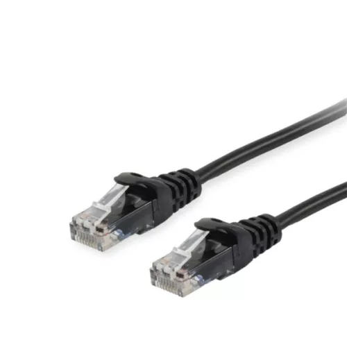 Equip Kábel - 603054 (UTP patch kábel, CAT6A, Réz, LSOH, 10Gb/s, fekete, 3m)