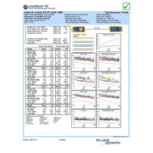Equip Kábel - 606001 (S/FTP patch kábel, CAT6A, LSOH, PoE/PoE+ támogatás, fehér, 0,25m)