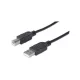 Manhattan Kábel - USB nyomtató kábel (USB2.0, USB-A - USB-B, 180cm, Fekete)