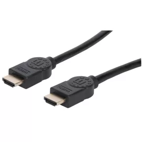   Manhattan Kábel - HDMI to HDMI (Dynamic HDR, eARC, 3D, 8K@60Hz, VRR, QMS, 48 Gbps Bandwidth, 2m, Fekete)