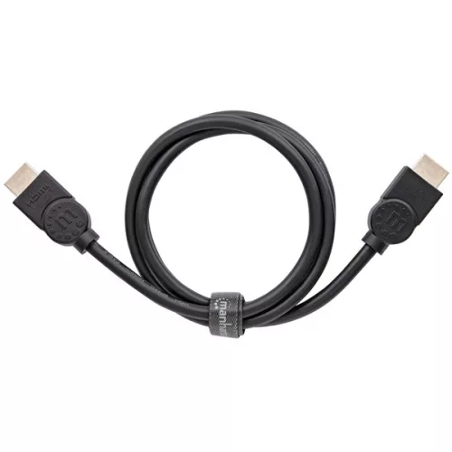 Manhattan Kábel - HDMI to HDMI (Dynamic HDR, eARC, 3D, 8K@60Hz, VRR, QMS, 48 Gbps Bandwidth, 2m, Fekete)