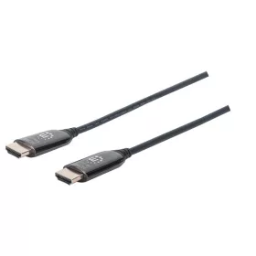  Manhattan Kábel - Aktív HDMI to HDMI (HDR, ARC, 3D, 4K@60Hz, HDCP 2.2, 18 Gbps Bandwidth, 70m, Fekete)