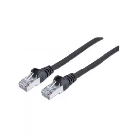   Manhattan Kábel - S/FTP Patch (RJ45 to RJ45, Cat7 kábel Cat6A moduláris csatlakozóval, 1.5m, fekete, réz)