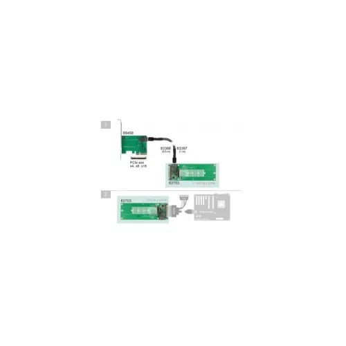 Delock Átalakító - 62703 (SATA 22pin / SFF-8643 NVMe > M.2 NGFF M)