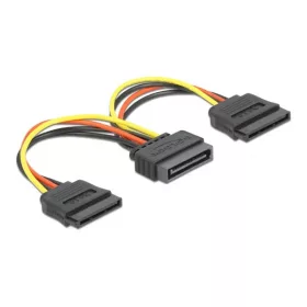   Delock Átalakító Kábel - 60105 (1 x SATA 15 tűs > 2 x SATA HDD táp (apa))