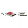 Delock 62495 IDE 44 Pin > mSATA konverter, 2.5”-os kerettel (7 mm)