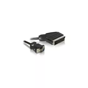   Delock Átalakító Kábel - 65028 (SCART –> VGA, fekete, 2m)