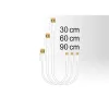 Delock Kábel - 83679 (USB2.0 - microUSB töltő és adat kábel készlet, 30/60/90cm, fehér)