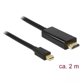   Delock Kábel - 83699 (Mini Displayport 1.1 -> HDMI, apa/apa, 2m)