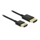 Delock Kábel - 84774 (HDMI -> HDMI, apa/apa, 3D, 4K, Slim Premium, 3m)
