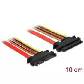   Delock Kábel - 84917 (SATA, 6 Gb/s, 22 tus csatlakozó > SATA 22 tus aljzat ,10 cm