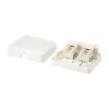 Equip Keystone Fali aljzat - 125124 (2 port, Cat5e/Cat6/Cat6A, árnyékolatlan, porvédő, fehér)