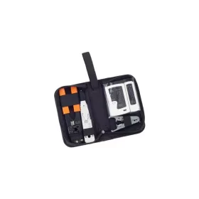   Equip Hálózati Szerelőkészlet - 129503 (Krimpelő/Kábelcsupaszító fogó, LAN teszter, betűző szerszám)