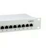 Equip Patch panel - 208014 (12 port, Cat6, árnyékolt, szürke)