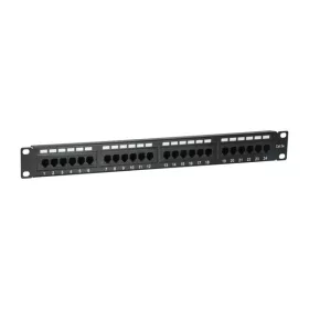   Equip Patch panel - 235325 (24 port, Cat5e, 1U, árnyékolatlan, fekete)