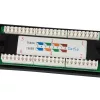 Equip Patch panel - 235325 (24 port, Cat5e, 1U, árnyékolatlan, fekete)