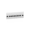 Equip Patch Panel - 326324 (24 port, Cat6, 1U, árnyékolt, szürke)