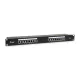 Equip Patch Panel - 326417 (16 port, Cat6, 1U, árnyékolt, fekete)
