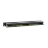 Equip Patch Panel - 326417 (16 port, Cat6, 1U, árnyékolt, fekete)
