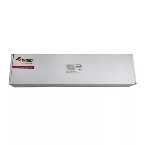 Equip Patch panel - 326425 (24 port, Cat6, 1U, árnyékolt, fekete)