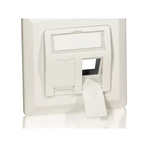 Equip Keystone Fali aljzat - 760303 (2 port, Cat6, UTP, fehér)