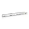 Equip Keystone Patch Panel - 767124 (24 port, 1U, árnyékolt, szürke)