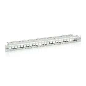   Equip Keystone Patch Panel - 767124 (24 port, 1U, árnyékolt, szürke)