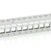 Equip Keystone Patch Panel - 767124 (24 port, 1U, árnyékolt, szürke)