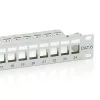 Equip Keystone Patch Panel - 767124 (24 port, 1U, árnyékolt, szürke)