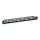 Equip Keystone Patch Panel - 769224 (24 port, 1U, árnyékolatlan, fekete)