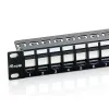 Equip Keystone Patch Panel - 769224 (24 port, 1U, árnyékolatlan, fekete)