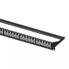 Equip Keystone Patch Panel - 769248 (48 port, 1U, árnyékolatlan, fekete)