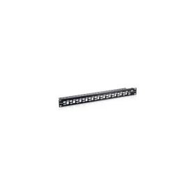   Equip Keystone Patch Panel - 769324 (24 port, 1U, árnyékolt, fekete)