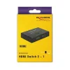 Delock HDMI Switch - 18749 (HDMI 4K 60Hz, kétirányú, 2 x bemenet, 1x kimenet / 1 x bemenet, 2 x kimenet)