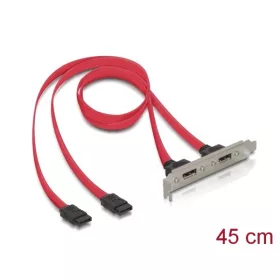   Delock Átalakító - 65116 (2x belső SATA > 2x külső eSATA Hátlapi kivezetés)
